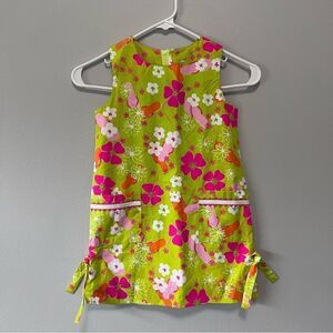 Lilly Pulitzer Floral Flip Flop Shift Dress Size 5
